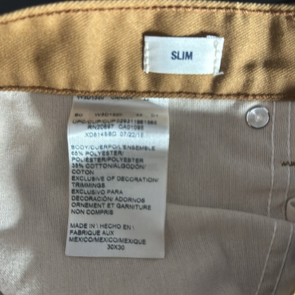 Dickies Jeans Men’s Size 30x30 Tan Slim Straight Leg - Picture 5 of 5